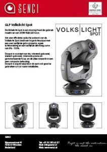 button SENCI GLP Volkslicht product sheet