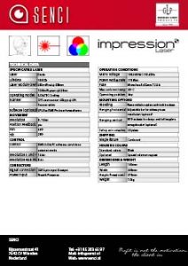 button SENCI GLP impression Laser data sheet