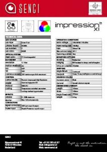 button SENCI GLP impression X1 data sheet