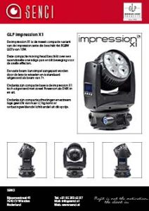 button SENCI GLP impression X1 product sheet