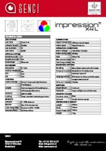 button SENCI GLP impression X4L data sheet